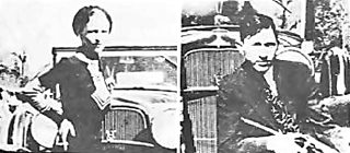 photograph of Bonnie and Clyde