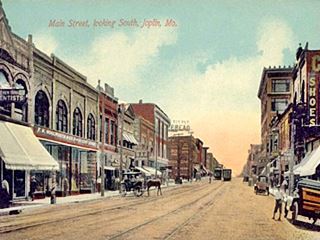 Main St. Joplin Missouri in 1910