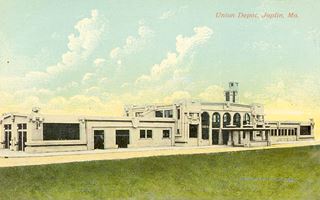 Union Depot postcard shows the railroad station
